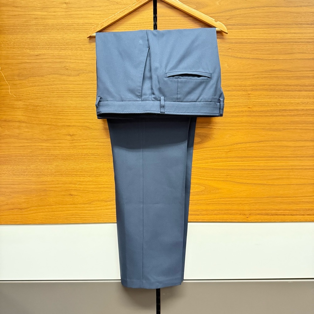 Haggar Steel Blue Straight Fit Pants
